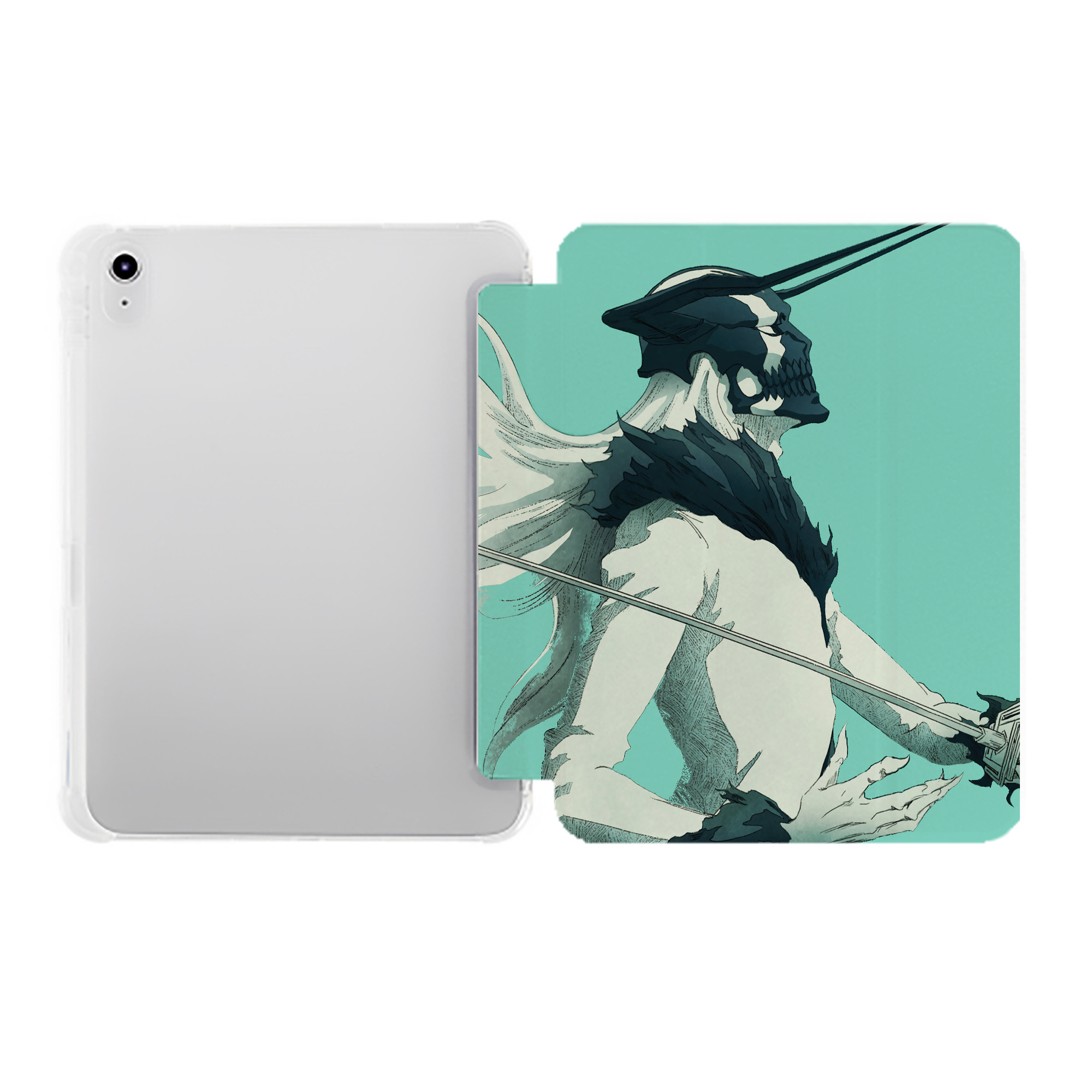 （画像用） ブリーチ BLEACH IPad ケース ペン収納付き 三つ折りスタンド PUレザー×シリコン 対応機種9.5/10.5/10.9インチ